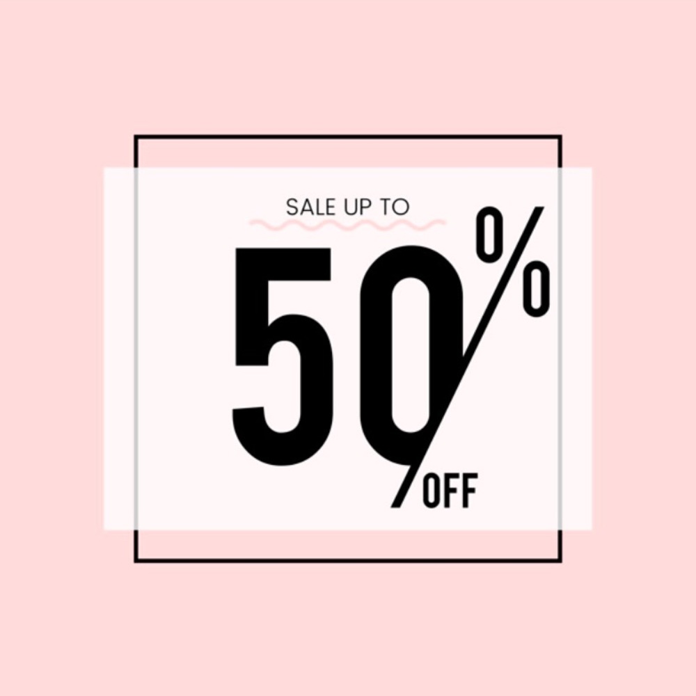 EVERYTHING 50% OFF